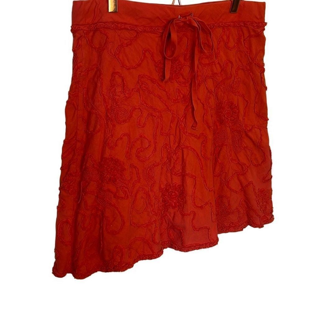 ‎Max Studio 100% Cotton Embroidered Mini Skirt - Picture 3 of 8